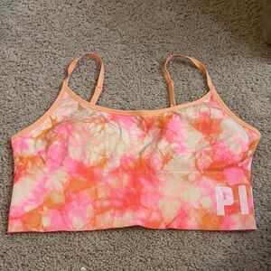 PINK Victoria's Secret Tie-Dye Bra - Pink and Orange